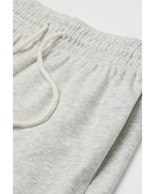 H&M Sweatshirt Shorts Light Grey Marl