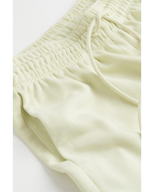 H&M Sweatshirt Shorts Light Yellow