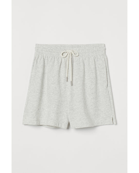 H&M Sweatshirt Shorts Light Grey Marl