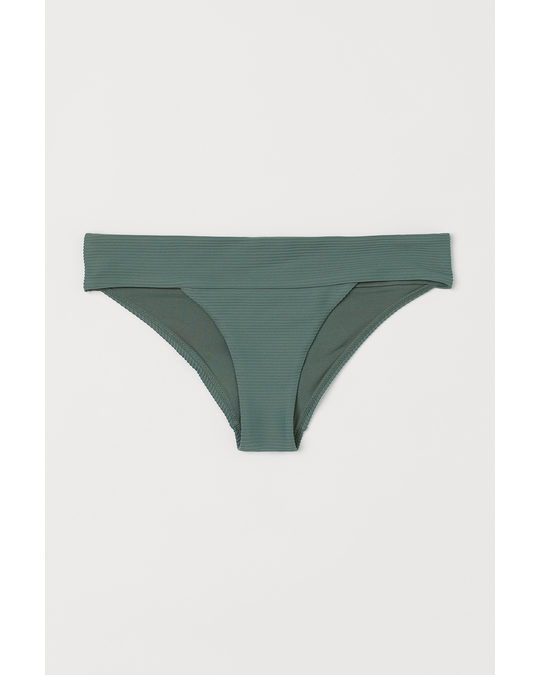 H&M Tanga Bikini Bottoms Khaki Green