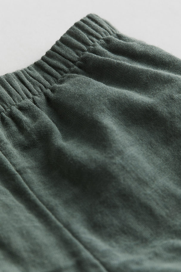 H&M 2-teiliges Baumwollset Dunkelgrün