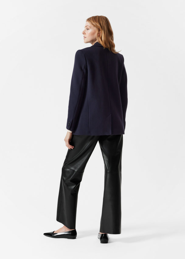 & Other Stories Oversized Blazer Navy