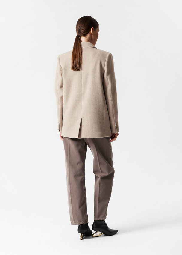 & Other Stories Oversize-Blazer Beige