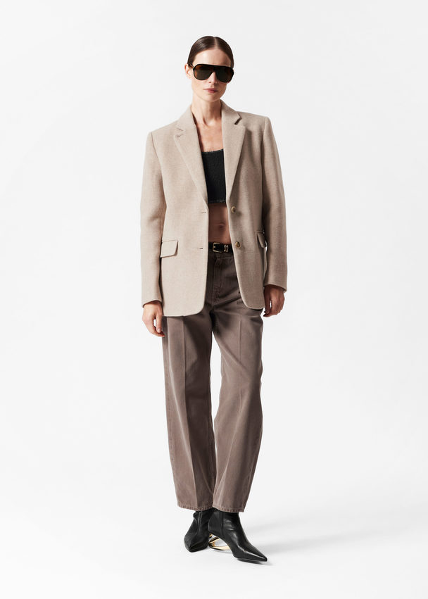 & Other Stories Oversize-Blazer Beige