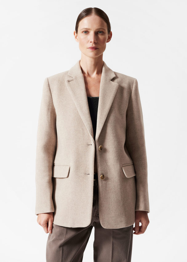 & Other Stories Oversize-Blazer Beige