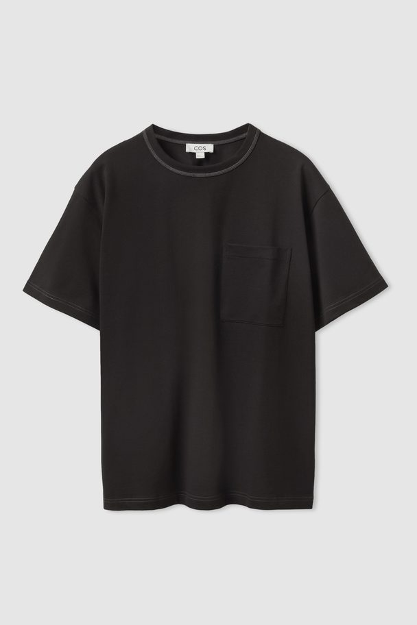 COS Relaxed-fit Heavyweight T-shirt Black