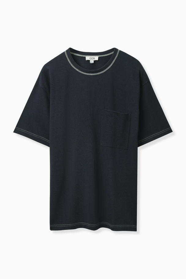 COS Relaxed-fit Heavyweight T-shirt Navy