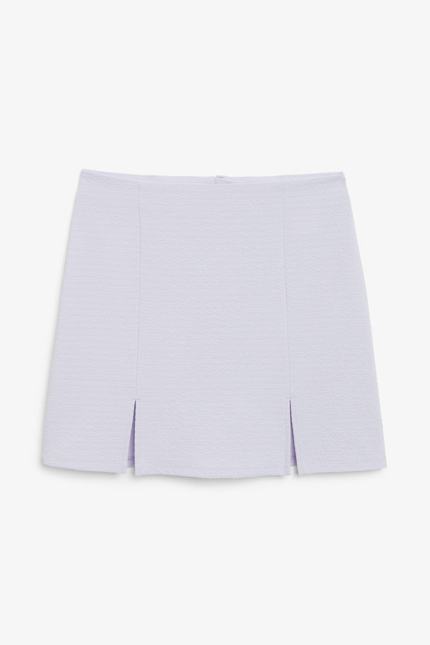 Monki Fitted Mini Skirt Lilac