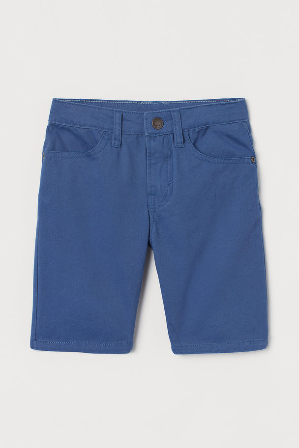 H&M Shorts aus Baumwolltwill Blau