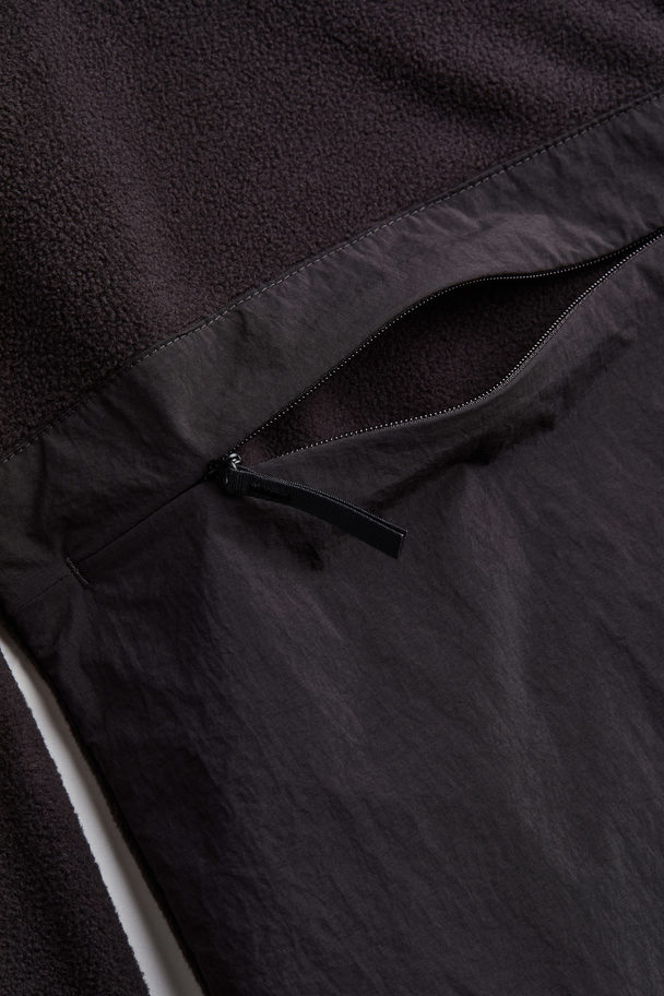 H&M Fleece Sports Jacket Black