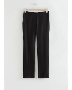Slim Fit Tailored Trousers Black