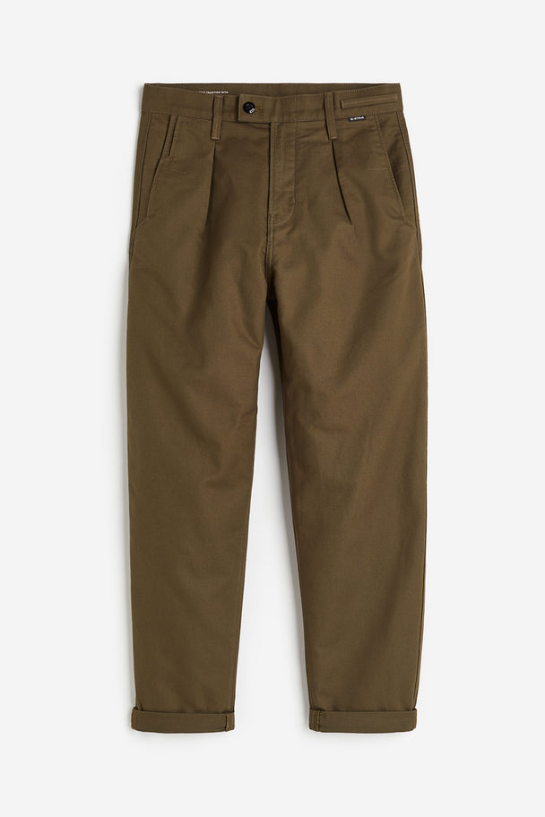 G-Star RAW Pleated Chino Relaxed Green