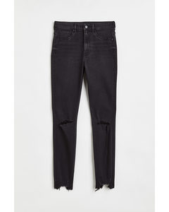 Ultra High Ankle Jegging Zwart/washed Out