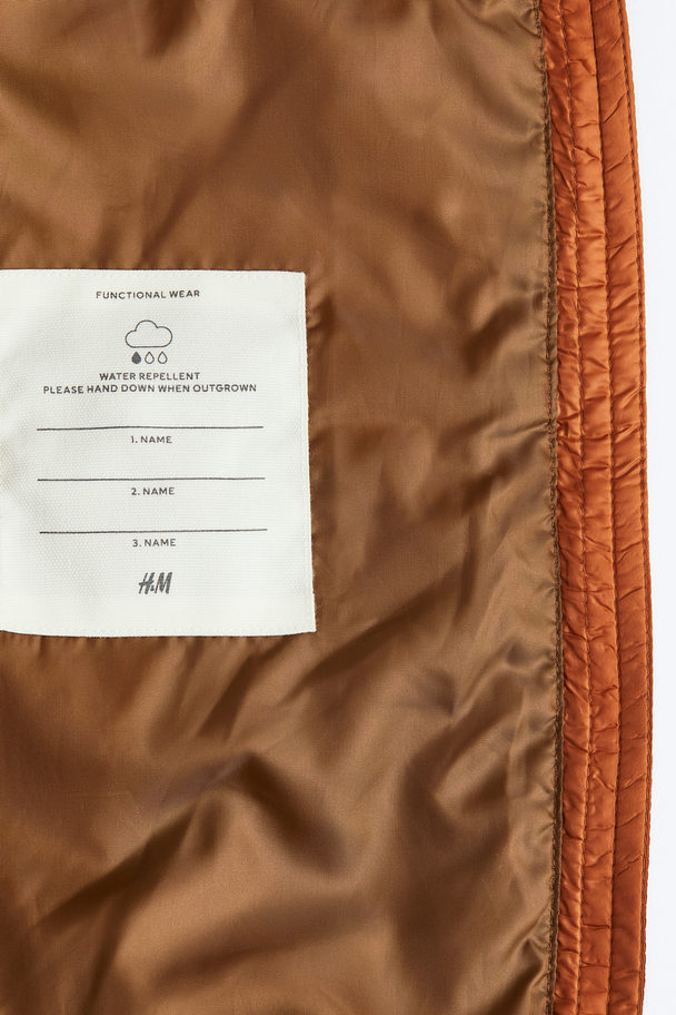 H&M Wasserabweisende Jacke Terrakotta