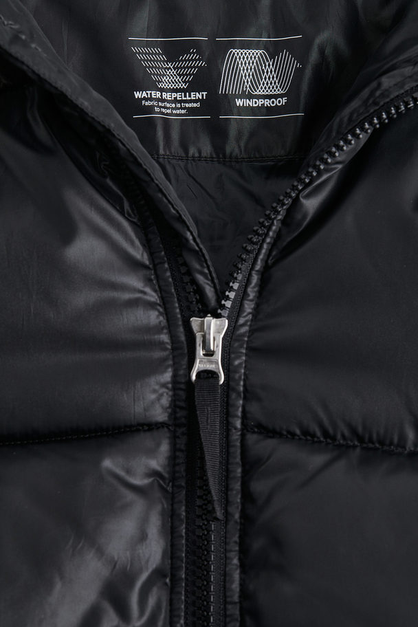 H&M Pufferjack - Oversized Fit Zwart