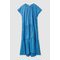 Tiered A-line Maxi Dress Blue