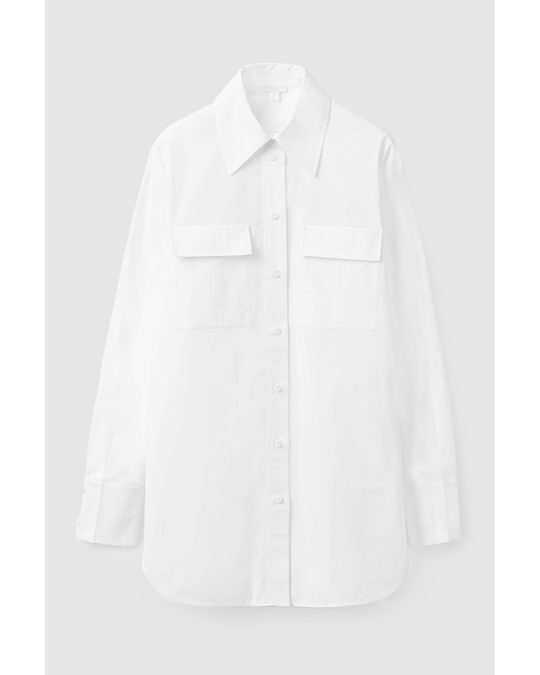 COS Regular-fit Utility Shirt White