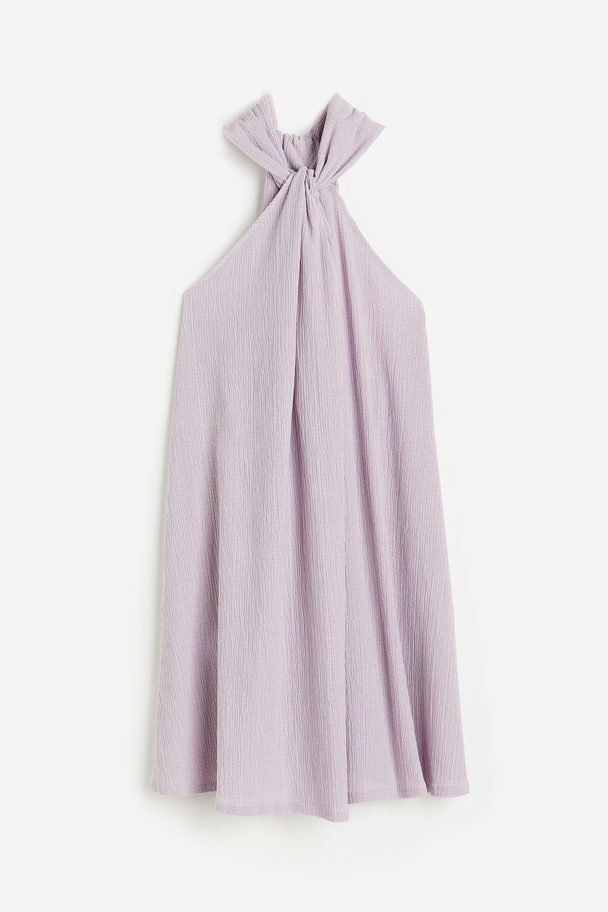 H&M A-line Halterneck Dress Lilac