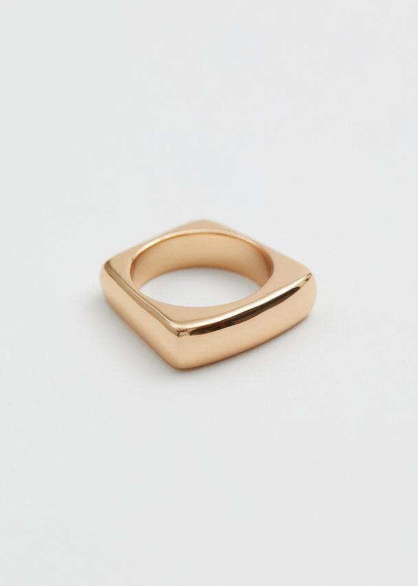& Other Stories Squared Ring Gold