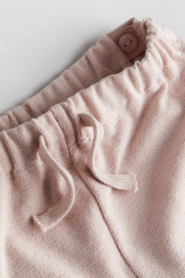 H&M Terry Joggers Light Dusty Pink