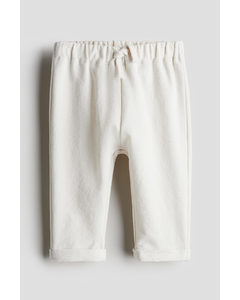 Terry Joggers White