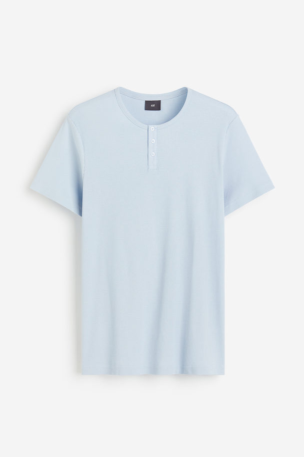 H&M Schlafshirt und Shorts Hellblau