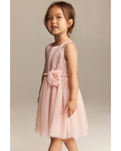 Tulle-skirt Dress Light Pink/glitter