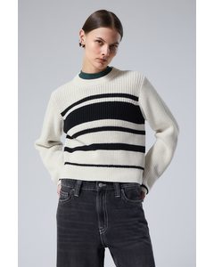 Lily Sweater Hvid Stribe