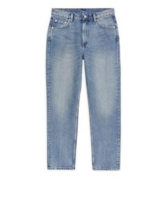 Regular Cropped Jeans Blue