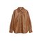 Leather Shirt Light Brown