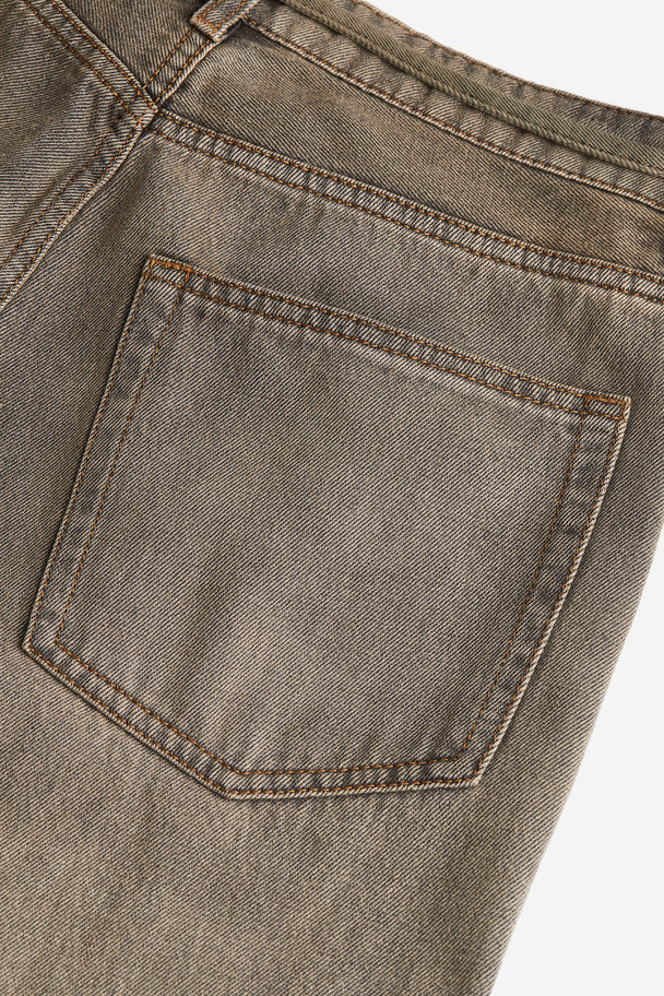 H&M 90s Baggy Regular Jeans Beige