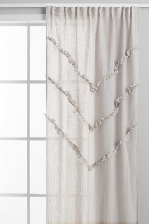 H&M HOME 2-pack Multiway Linen-blend Curtains Greige