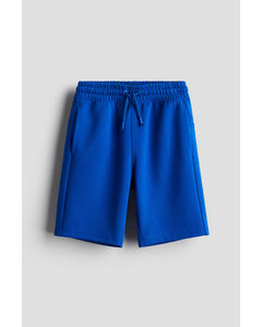 Shorts aus Interlock-Jersey Knallblau