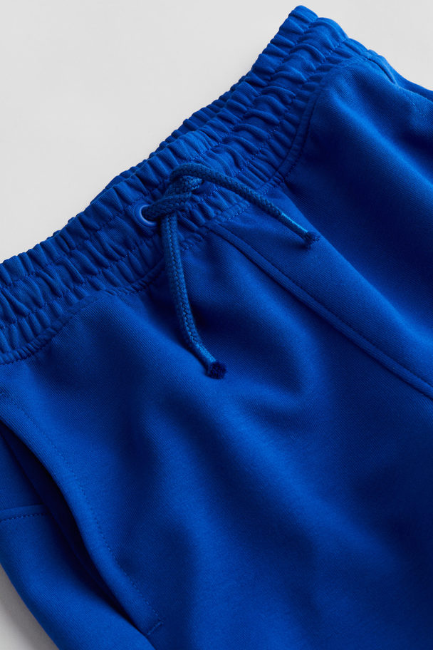 H&M Interlock Jersey Shorts Bright Blue