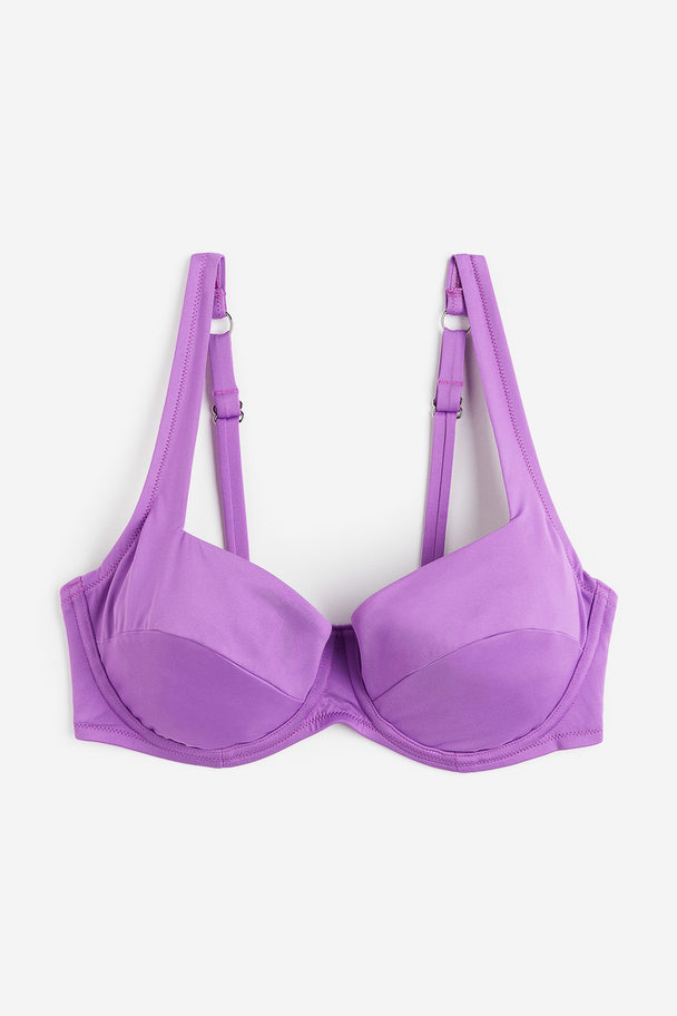 H&M H&M+ Unwattiertes Bikinitop Lila