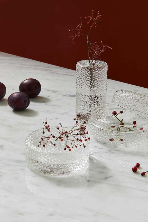 H&M HOME Tall Glass Mini Vase Clear Glass