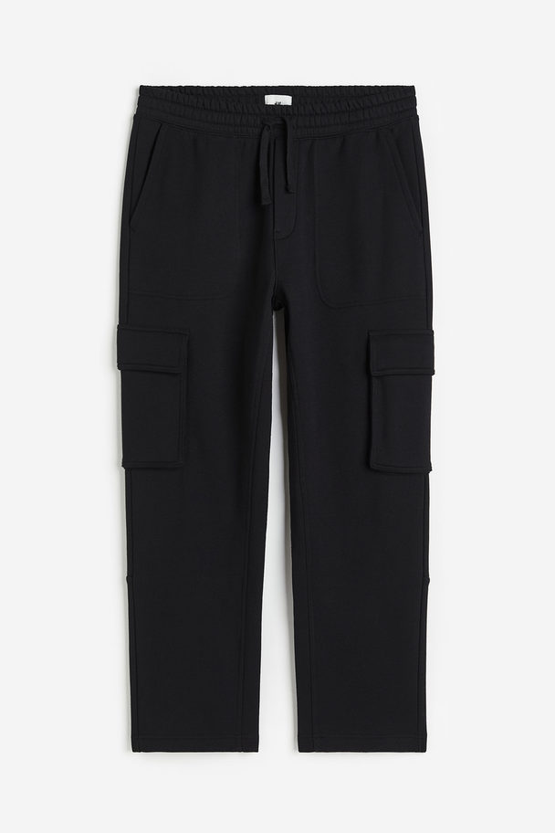 H&M Cargojoggers Relaxed Fit Svart