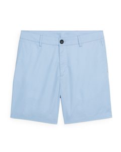 Shorts I Bomull Ljusblå