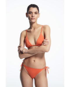 Bikinitrusser Med Bindebånd Orange