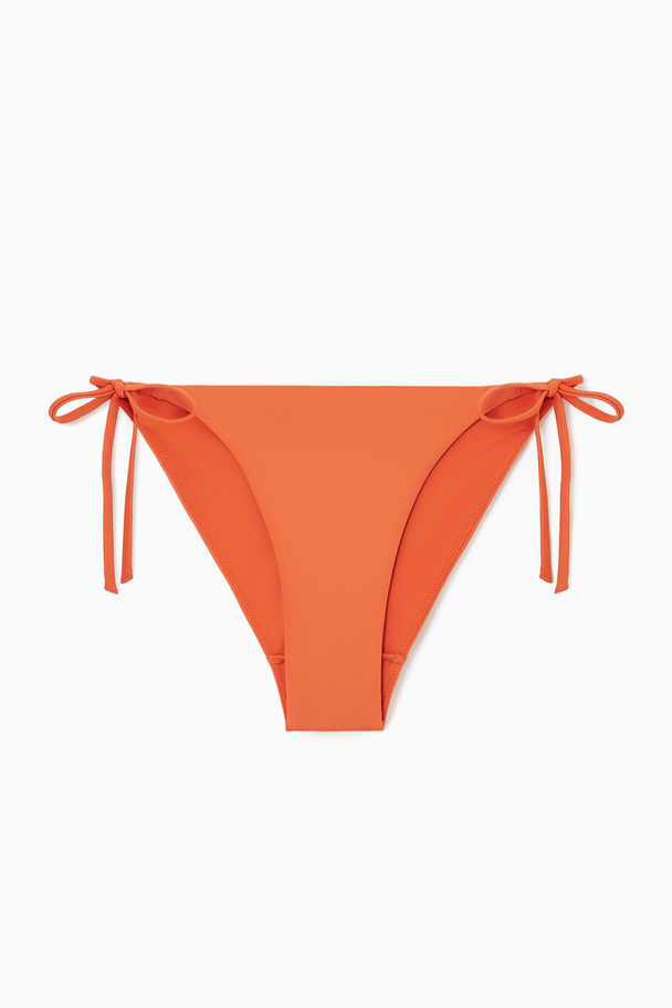 COS Bikinitrosa Med Knytband I Sidorna Orange
