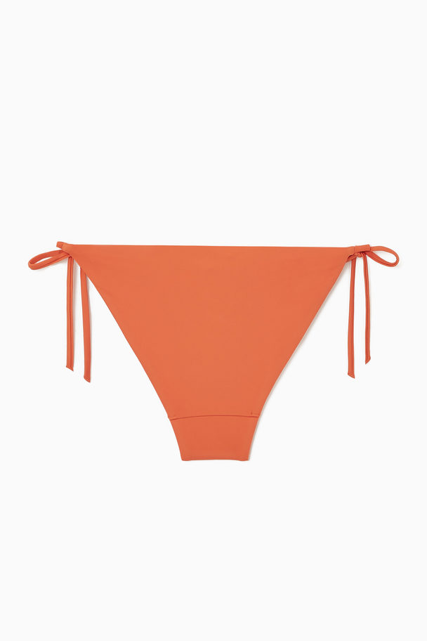 COS Bikinitrosa Med Knytband I Sidorna Orange