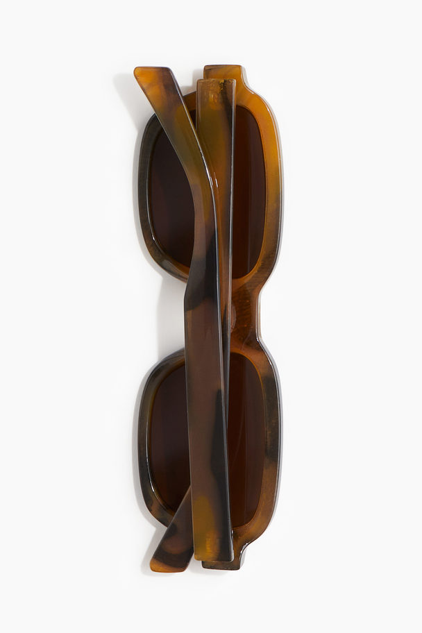 H&M Ovale Solbriller Brun/skildpaddemønstret