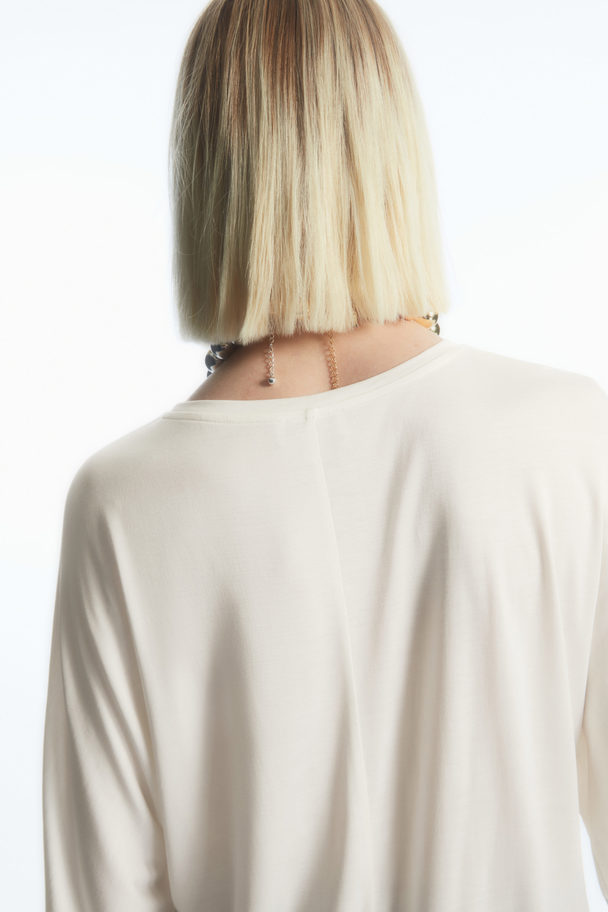 COS Pure Mulberry Silk T-shirt White