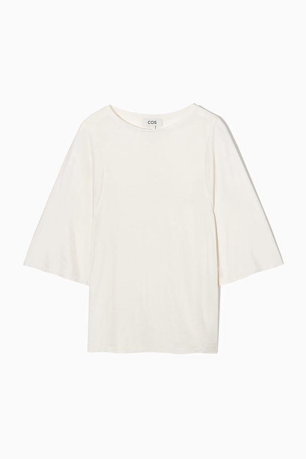 COS Pure Mulberry Silk T-shirt White