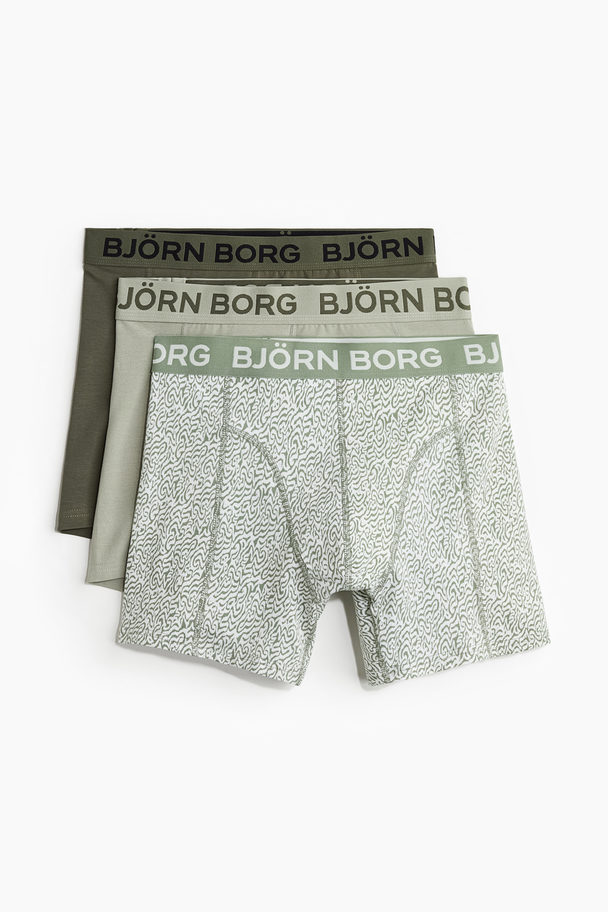 Björn Borg Cotton Stretch Boxer 3p Green