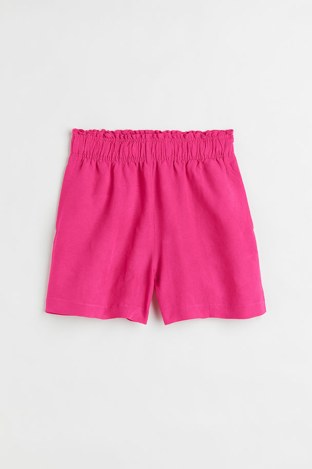 H&M Shorts aus Leinenmix Cerise