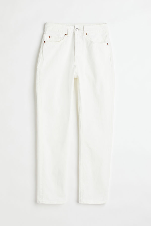 H&M Slim High Ankle Jeans Wit