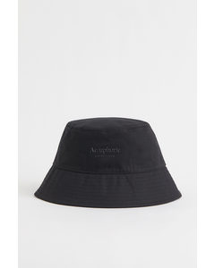 Bucket Hat aus Baumwolle Schwarz/Aeuphorie