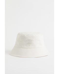 Cotton Bucket Hat White/hyperrealism