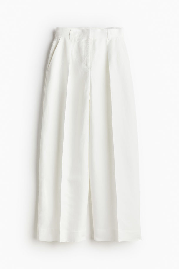 H&M Balloon-leg Trousers White